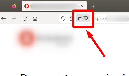 Ubicación del icono en la barra de direcciones del navegador
