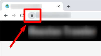 Ubicación del icono en la barra de direcciones del navegador